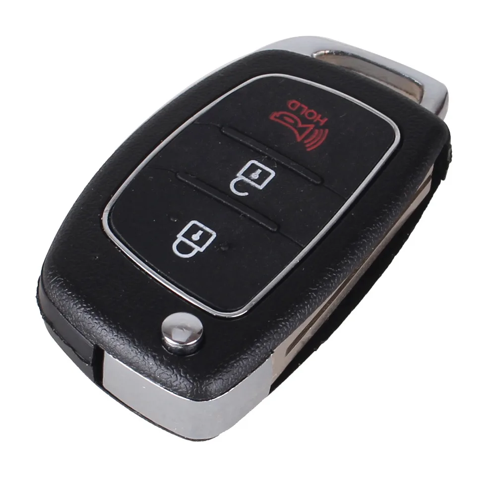 KEYYOU 3/4 Buttons Flip Folding Remote Key Fob Shell Case For Mistra Hyundai HB20 SANTA FE IX35 IX45 Accent I40 Uncut Blade Fob
