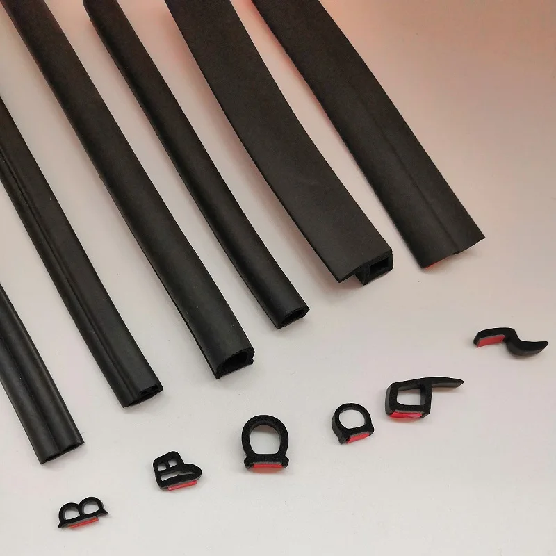 Universal Noise Isolating Seal 4 Meters/Set Auto Rubber Seals Car Door Seal Strip EPDM Car Rubber Seal Sealing