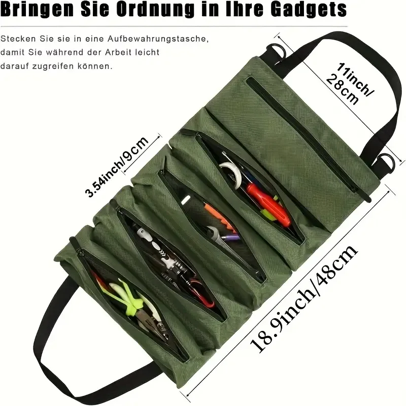 حقيبة أدوات متعددة الأغراض عالية الجودة احترافية متعددة الجيوب أدوات الأجهزة حقيبة تنظيم الأدوات الصغيرة المحمولة