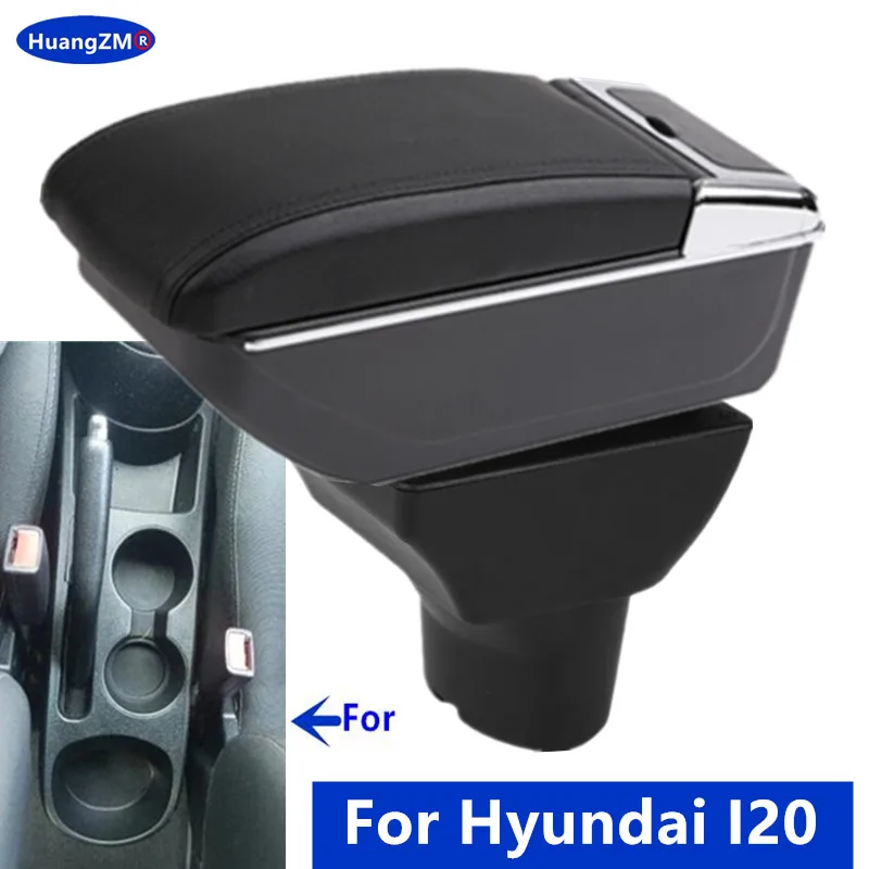 

Автомобильный подлокотник, центральный ящик для хранения для Hyundai I20, подлокотник для Hyundai I20, специальные детали для модернизации интерьера, автомобильные аксессуары