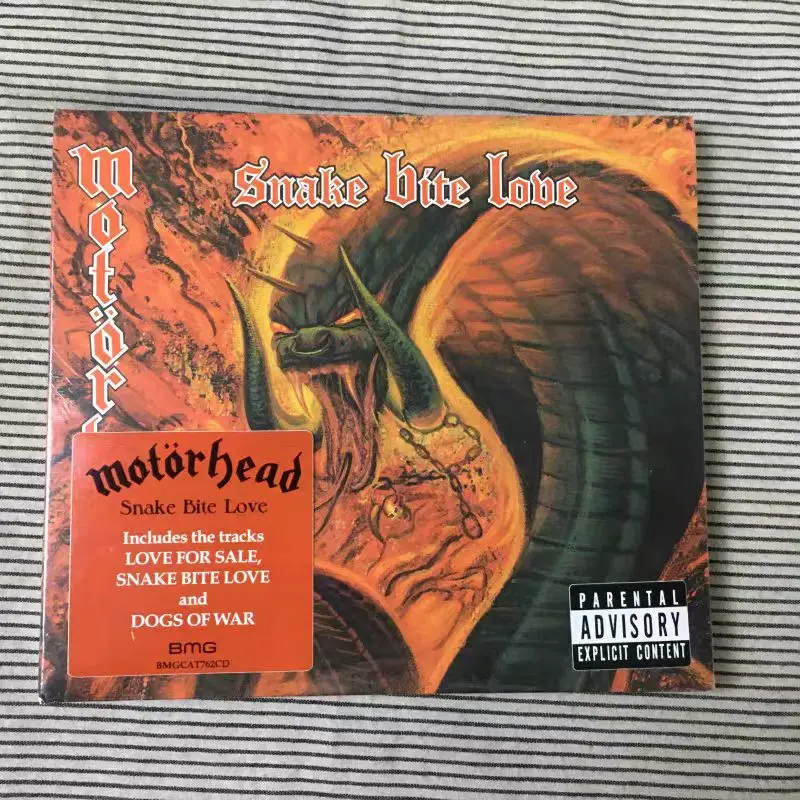 

CD Motörhead — Snake Bite Love (1998 компакт-диск Steamhammer, 11-дорожечный 14-й студийный альбом, Heavy Metal Classic)