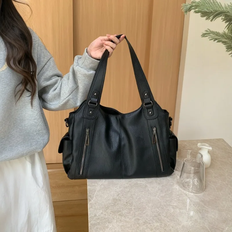 

Популярная вместительная женская сумка-тоут для повседневного использования, сумка через плечо, универсальная женская сумка-мессенджер, сумка-клатч на плечо