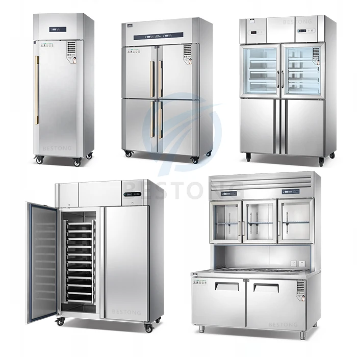 مصنع بيع سعة كبيرة تبريد الهواء ثلاجة باردة قابل للتعديل درجة حرارة واحدة تستقيم الفريزر ثلاجة باب مزدوج فندق