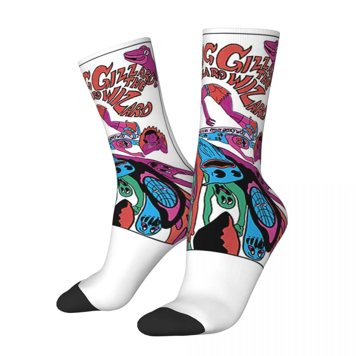 

King Gizzard And The Lizard Wizard Socks Harajuku Sweat Absorbing Stockings All Season Long Socks Accessories for Man's Woman's