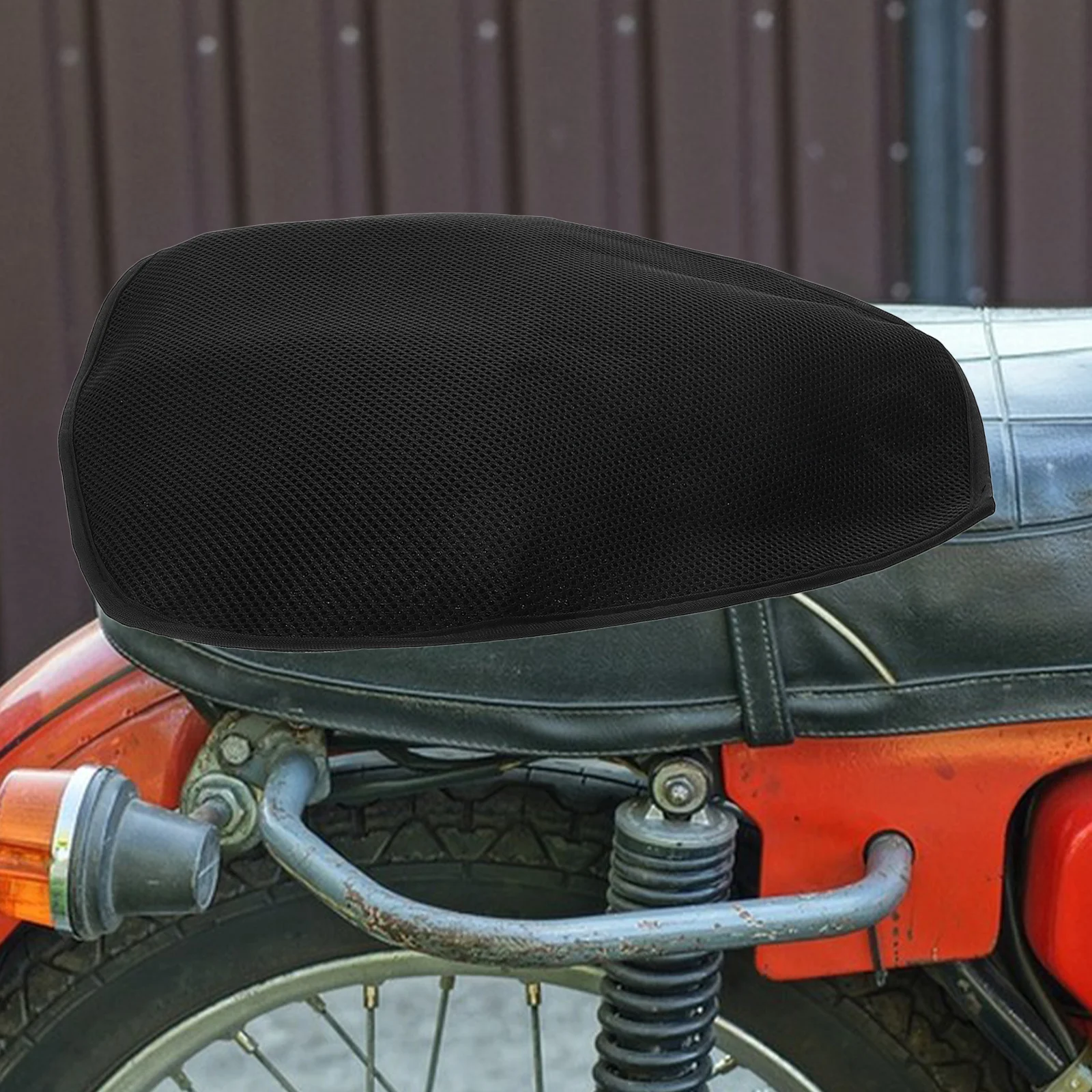 

Gel Motorcycle Seat Pad Breathable Mesh Cooling Heat Insulated Motorbike Seat Cover Scooter Moped Go Kart Seats
