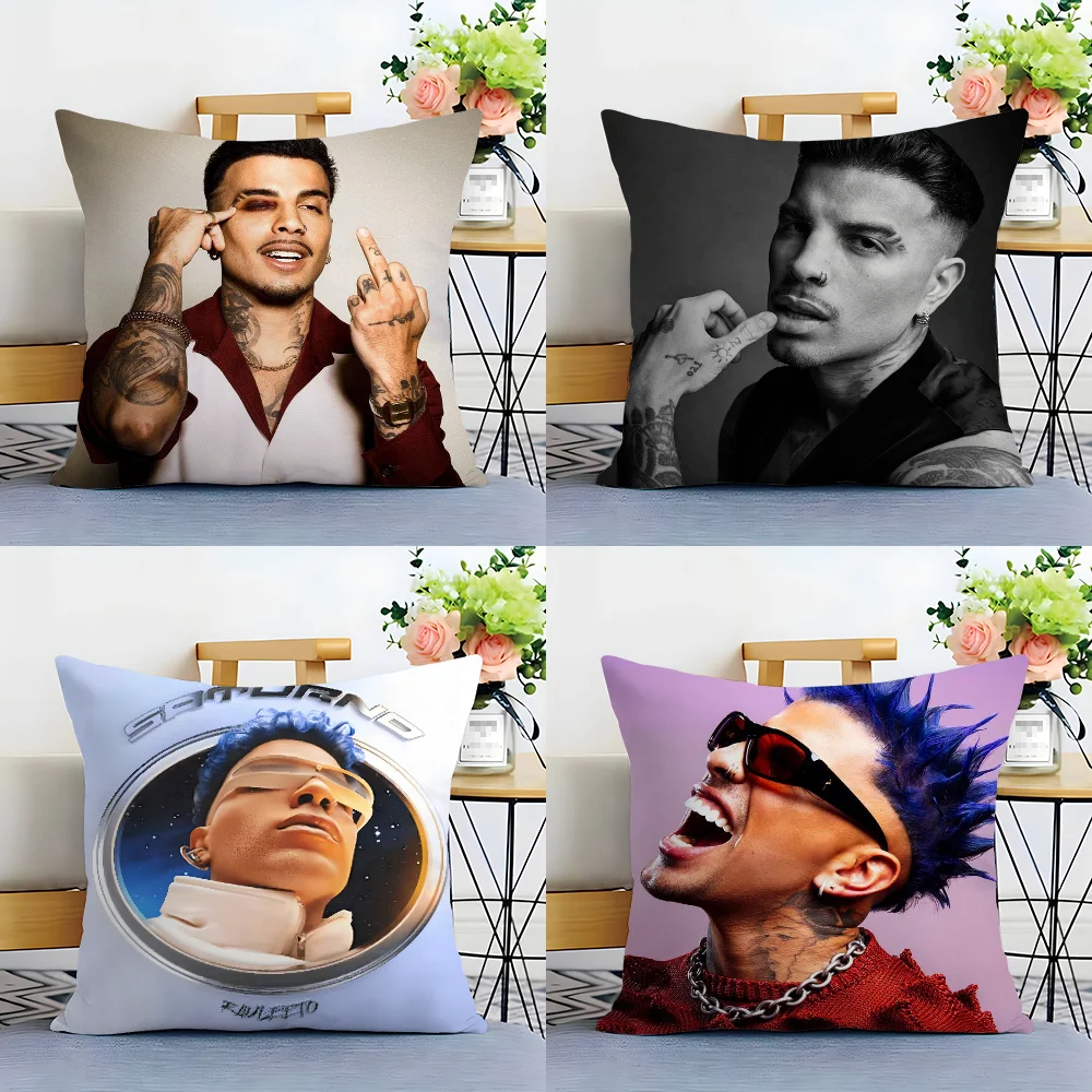 Singer Rauw Alejandro Nuestra Pillow Case Plush Fabric Soft  Pillowcase Double Sided Print Cushion Cover Household Gifts