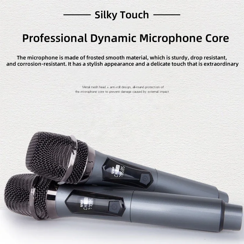 プロフェッショナルワイヤレスマイク,家庭用KTVサウンドカード,ステージライブストリーミングカラオケ,Vバンド,インテリジェントノイズリダクションマイク,1〜2