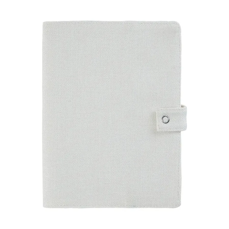 

8pcs Linen Cotton Hard Cover for Journals A5 Sublimation Blank White Notebook Cover Creative Gift for DIY Photo Logo Printing