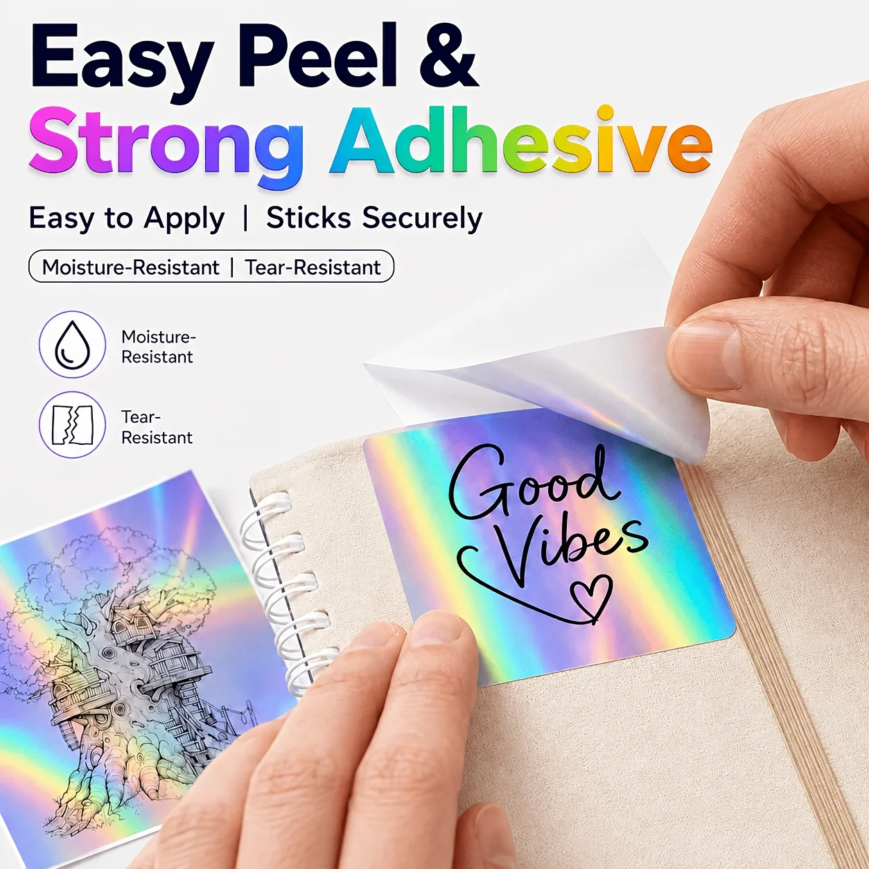 57mmx3.5M Holographic Thermal Paper Continuous Roll for M02/T02/A6 Printers - Silver Purple Gold Cyan Glitter Label DIY Mak
