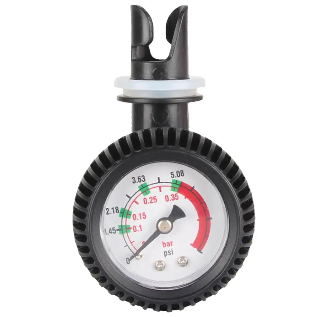 Inflatable Boat Pressure Gauge Silicone Protector Hose Adapter Air Tester for Water Pump Paddle Board