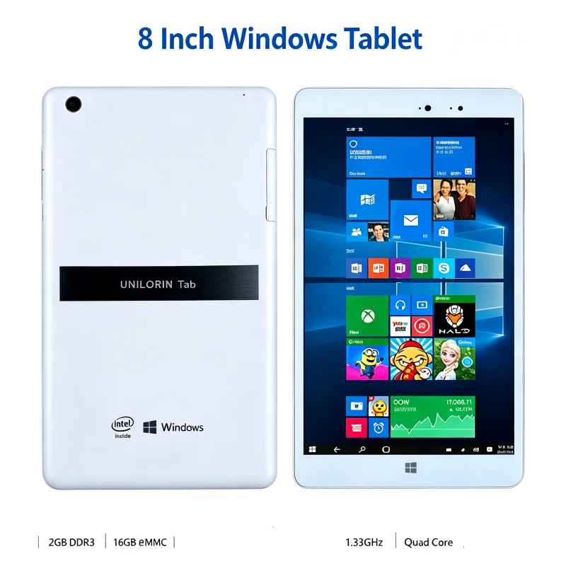 8 INCH Q1  Windows 10 Tablet PC 2GB RAM DDR3 16GB EMMC ROM X5-Z3735 1.33GHz 1280 X 800 IPS Screen WIFI Dual Cameras