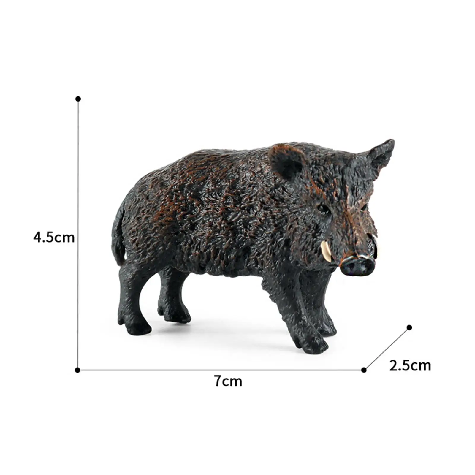 Wild Boar Model Garden Figurines Craft Simulation Garden Sculptures Collectable