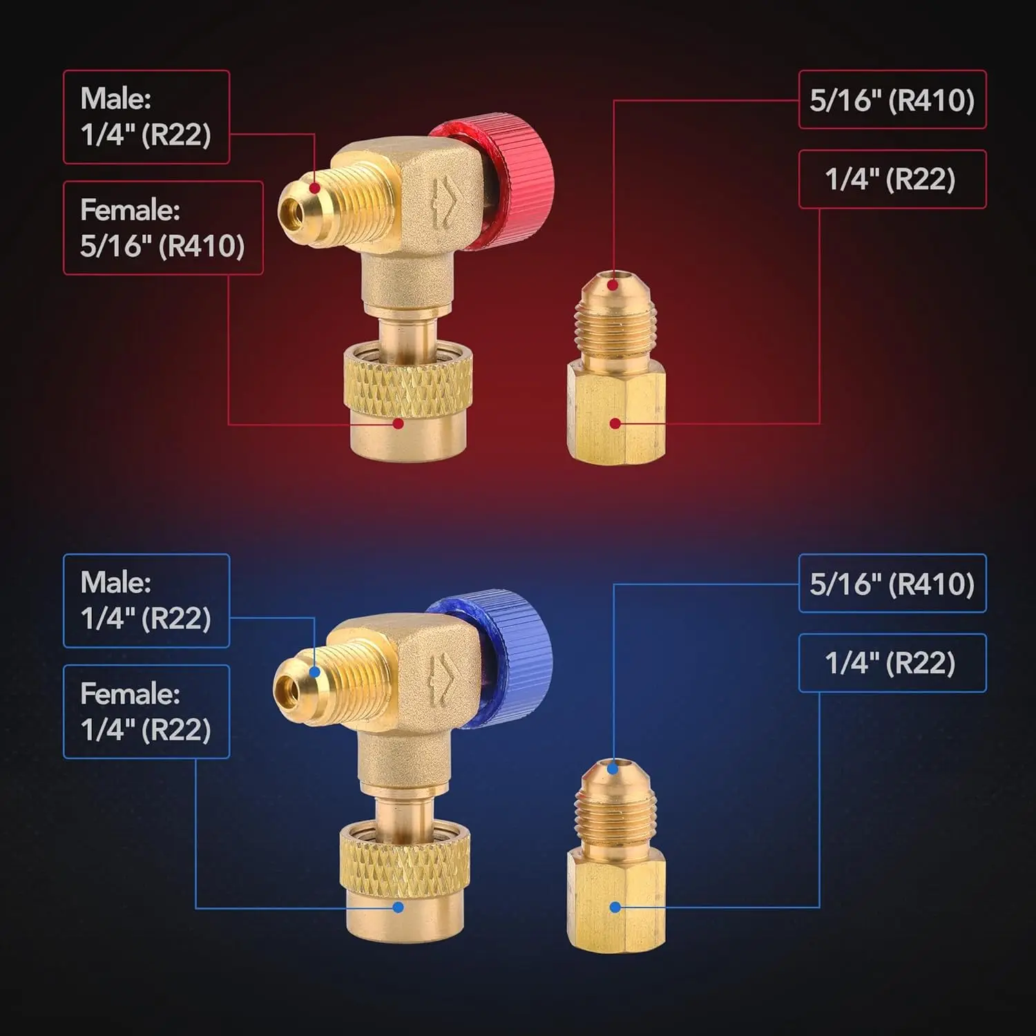 

R12 R410 Refrigerant Charging Valve,R12 R22 1/4" Male to 1/4" Female,R410-1/4" Male to 5/16" Female,Flow Control Ball Valve