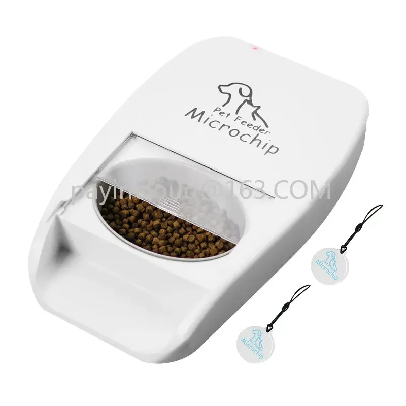 Automatic Cat Feeder Auto Cat Food Dispenser Pet Wet and Dry Food Dispenser for Small Dogs with Microchip Sensing