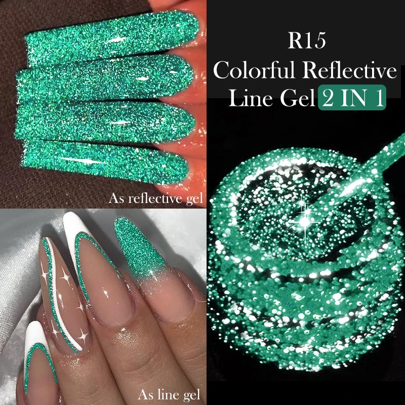 LILYCUTE 5 ml Super Bright Silver Metallic Painting Liner Gel Nagellack Zeichnung Streifen Graffiti Mirror Pull Line UV Gel Lack