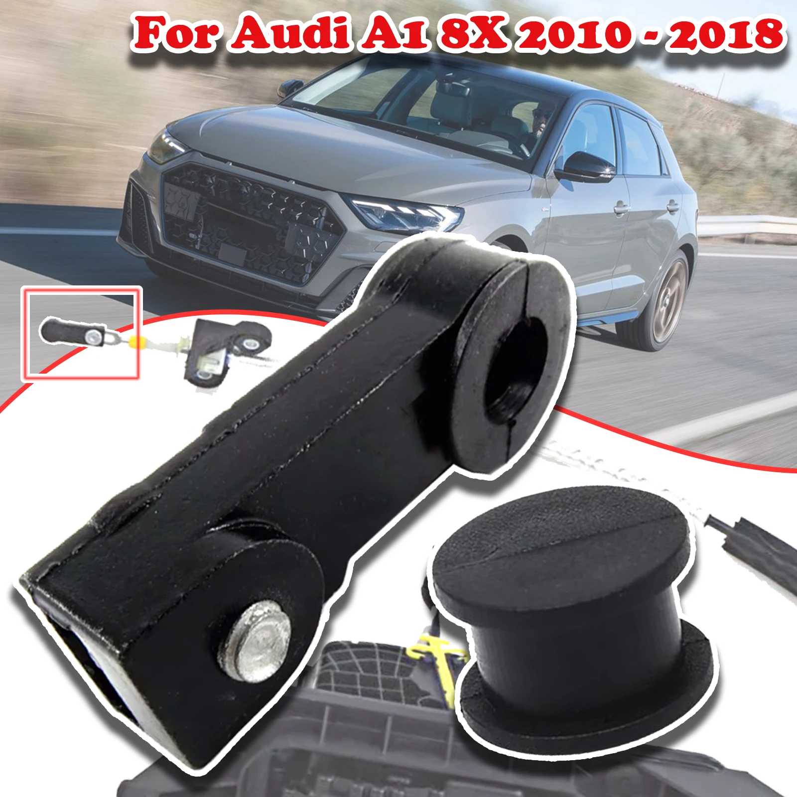 

For Audi A1 8X Gear Linkage Control Cable Shift Automatic Lever End Connect Collet Rod Bushing 2010 2011 2012 - 2018 09G321397A