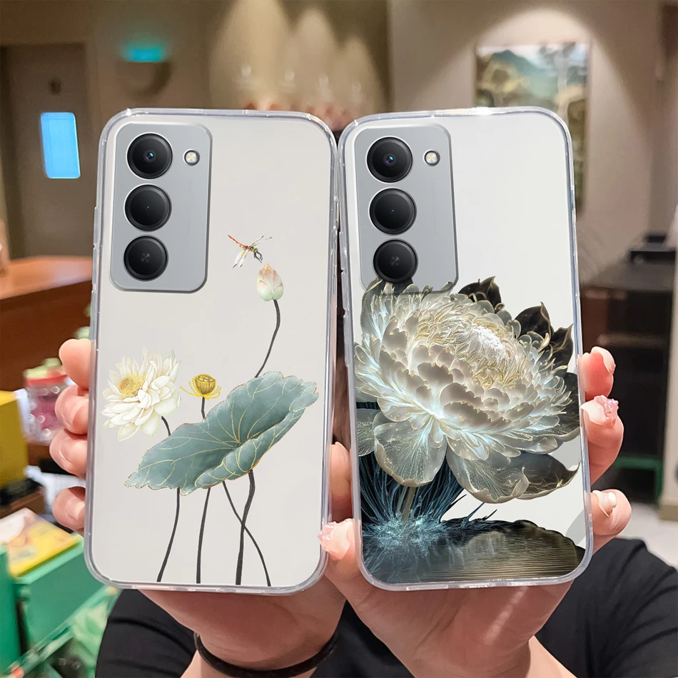 ل Redmi 15 4G 5G غطاء الهاتف مضحك الكرتون نمط لينة سليم بولي TPU شفافة غطاء من السيليكون ل Redmi15 خفيفة الوزن قذيفة كابا