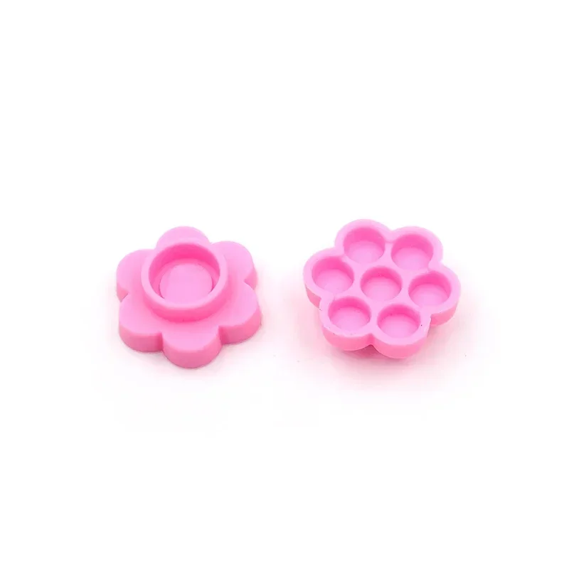 100 Pcs Grafting Eyelash Pink Delay Cup Eye Lashes Glue Holder Blossom Delay Cups Eyelash Extension Adhesive Stand Makeup Tools