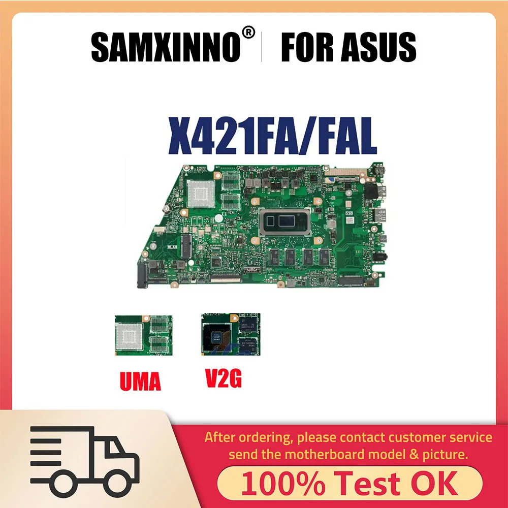 

Notebook Mainboard For Asus VivoBook X421FA X421FL X421FAY Laptop Mother board I3 I5 I7 CPU 10th 4GB 8GB 16GB RAM Systemboard