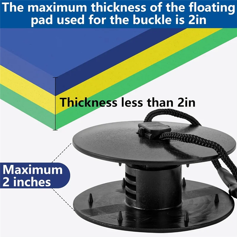 A03F-Floating Mats, Grommet Set Portable Floating Water Mat Tether Kit, Mat Tether Kit For Outdoor Water Activities