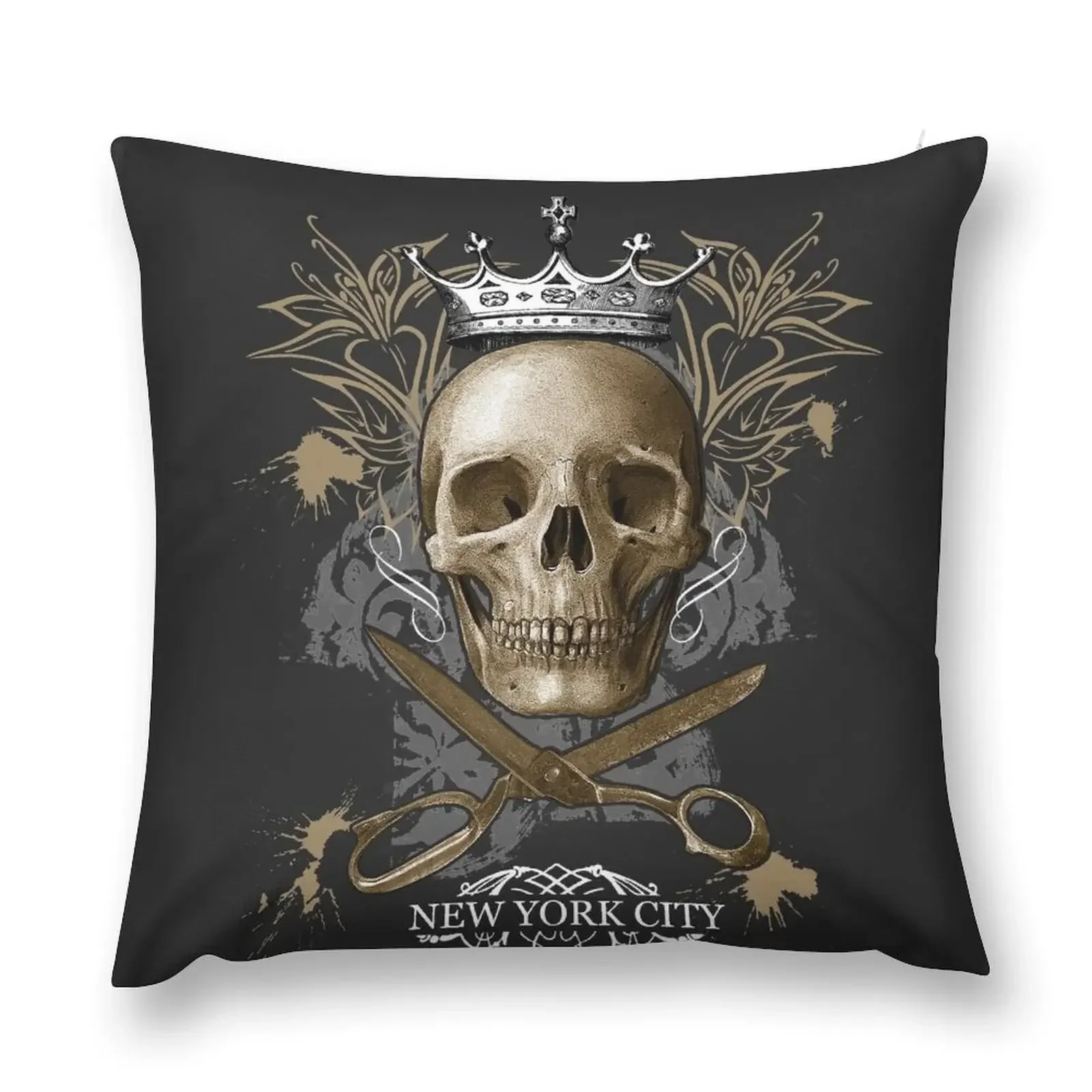 

Skull King Throw Pillow Pillow Decor Pillow Case
