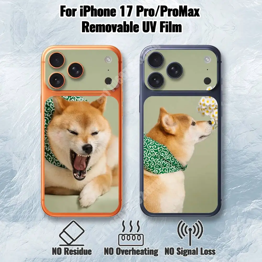 

Cute Shiba Inu Dog Removable UV Film for iPhone 17 Pro 17 ProMax Protective Sticker