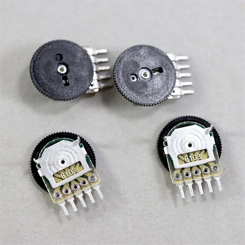 

20PCS Dial 50K10K1K2K5K100K 16*2MM double dial potentiometer gear potentiometer