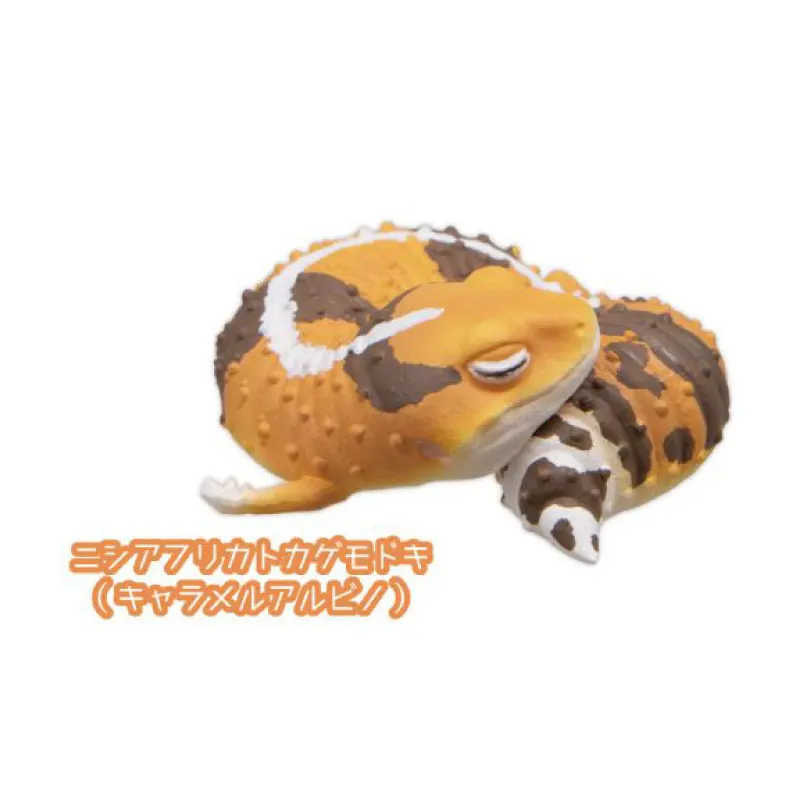 Genuine Gacha Scale Model The Guardian of Sleep Sleeping Reptile Lizards Decorative Item Action Figure Toys