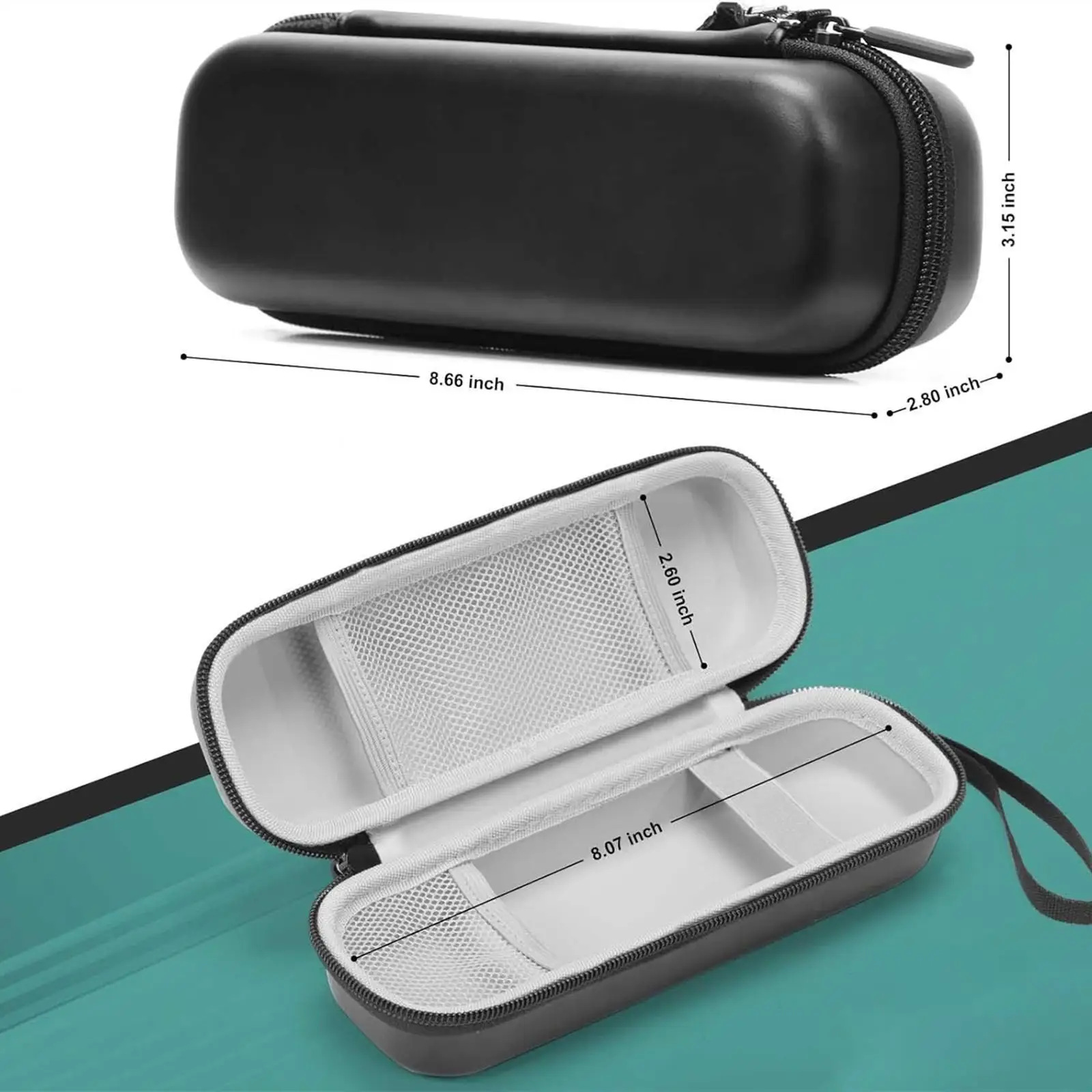 Estojo de viagem para escova de dentes elétrica à prova de choque com cordão caixa de escova de dentes