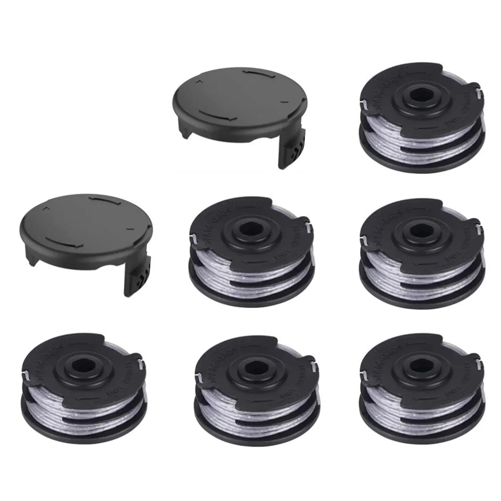 

Premium Quality Trimmer Spool Set With 6 Spools And 2 Spool Covers For F016800351 ART 24 27 30 And ART 3036 LI