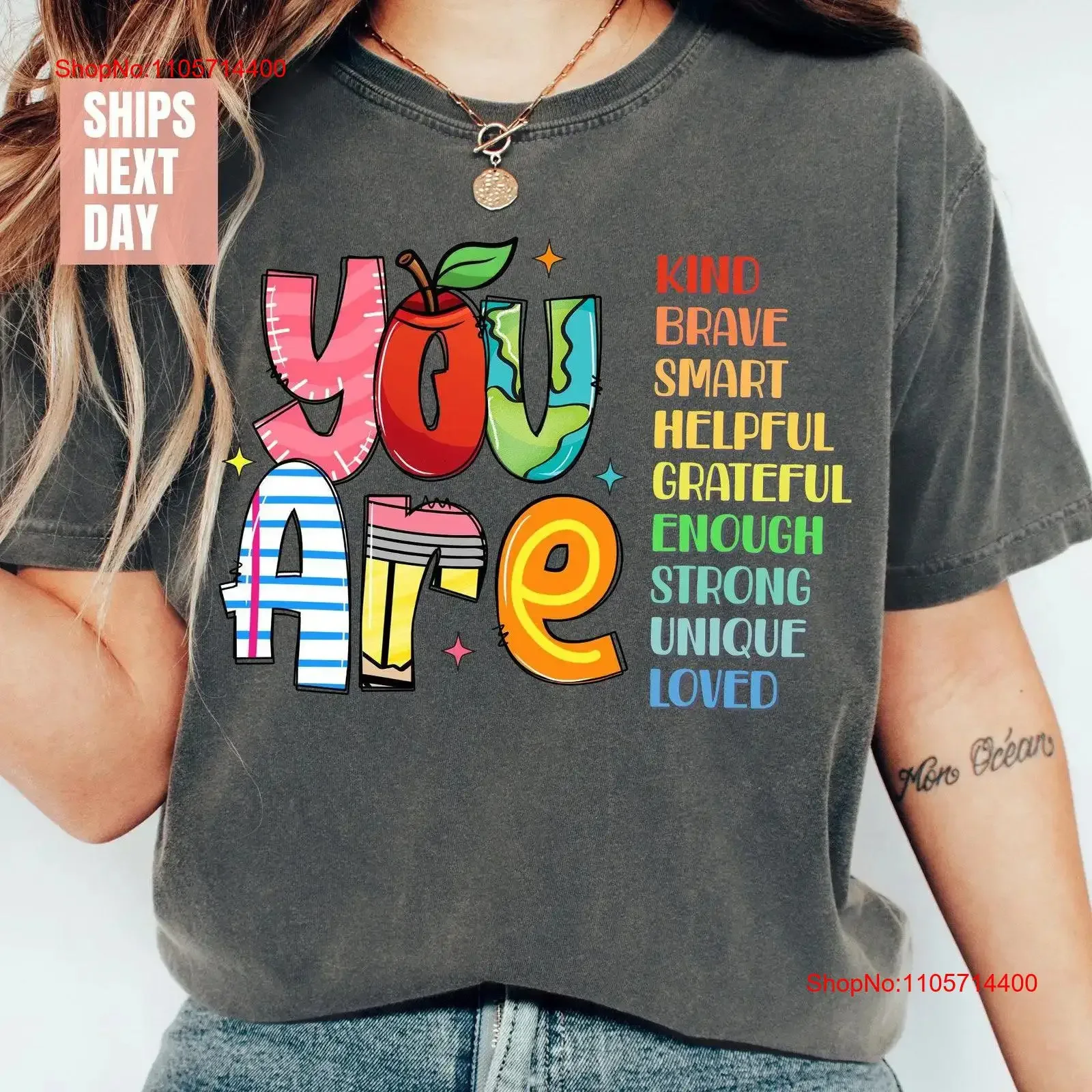 You are kind T Shirt Back to school Teacher appreciation Retro kindergarteen vintage Washed Versatile Casual