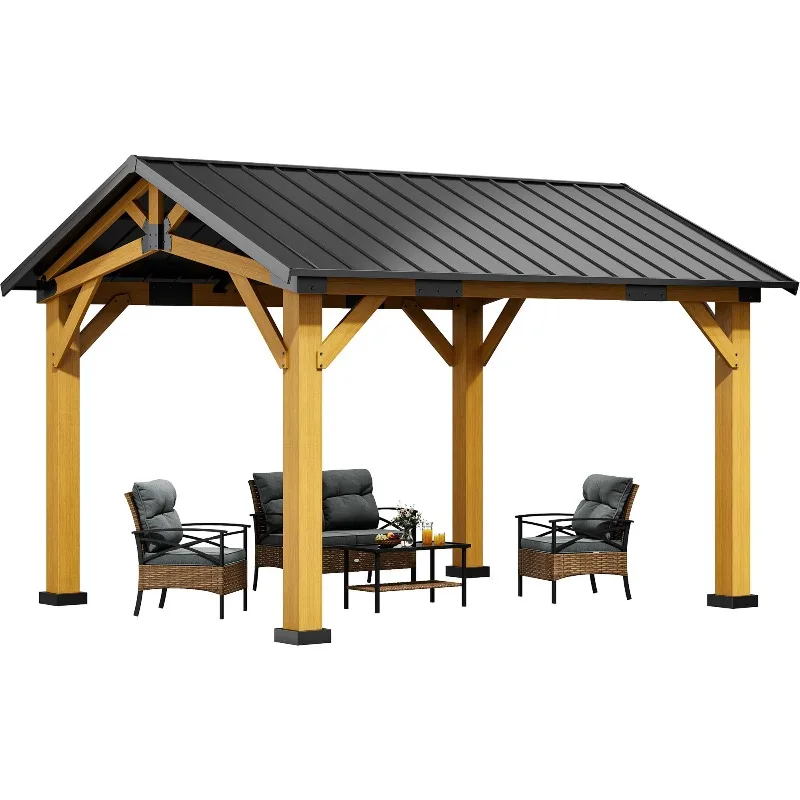 

Custom Chinese Pergola Pine Wood Carport & Sunshade Pavilion for Modern Garden Villa Courtyard Outdoor