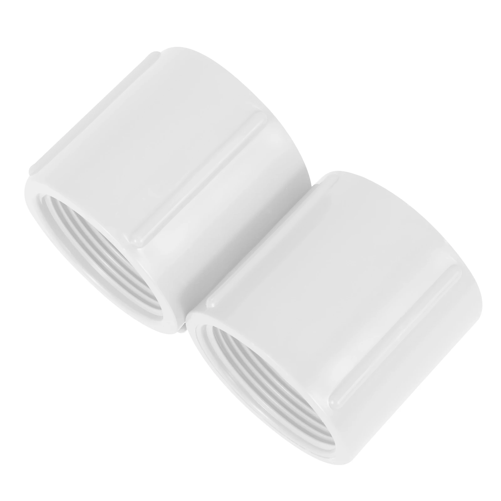 

2pcs Full Threaded Joint 1-1/2 Inch White PVC Pipe Fittings Coupling Connector for Water Supply Agricultural Irrigation