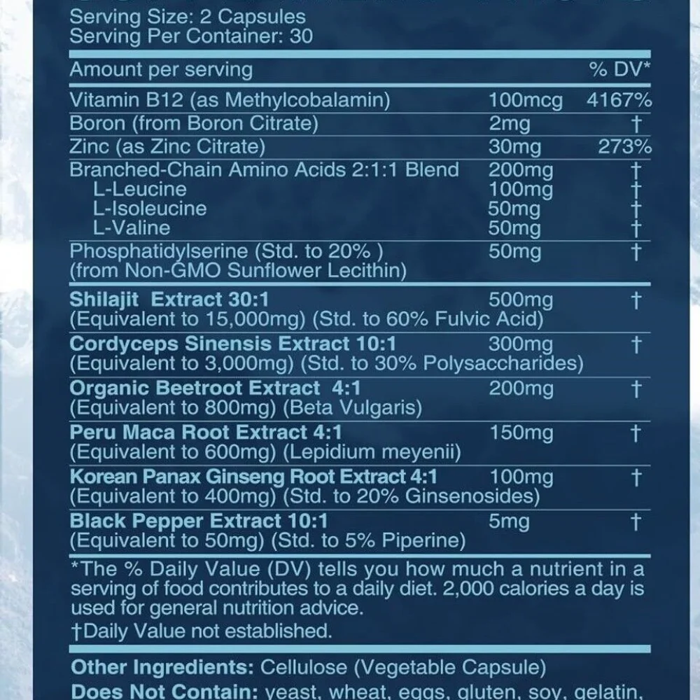 Unveil The Nutritional Profile of Shilajit Multivitamin Blended with Turmeric Ashwagandha Ginger and Cordyceps Mushrooms