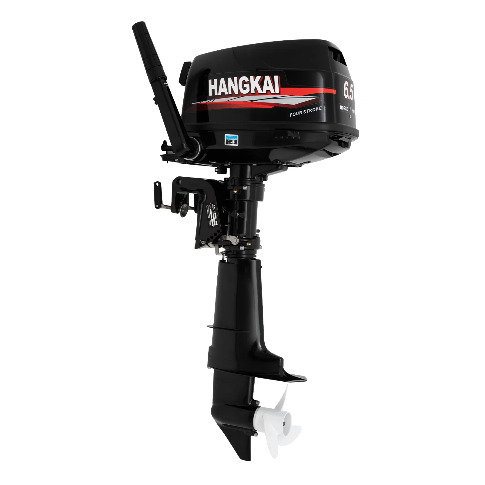 4 Stroke 6.5 HP Heavy Duty Long Shaft Outboard Motor Single Cylinder Boat Engine Accessories W/Fuel Tank&CDI Ignition System