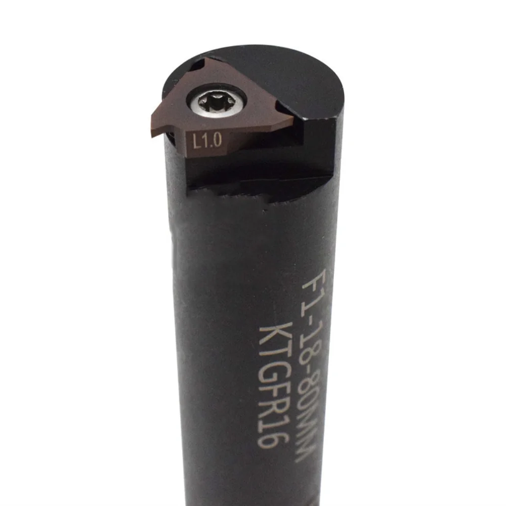 Imagem -02 - Cnc Chato Barra Tgf32l Furo Interno Chato Circlip Grooving Ferramenta Titular Chato Máquina Rasa Sulco Faca Lidar com 18 mm 1pc