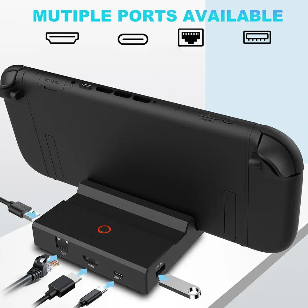  for SWITCH 2 TV Docking Station Charging Dock Stand 4K HD Display Charging While Playing Video Converter Stand Charger For A6H2