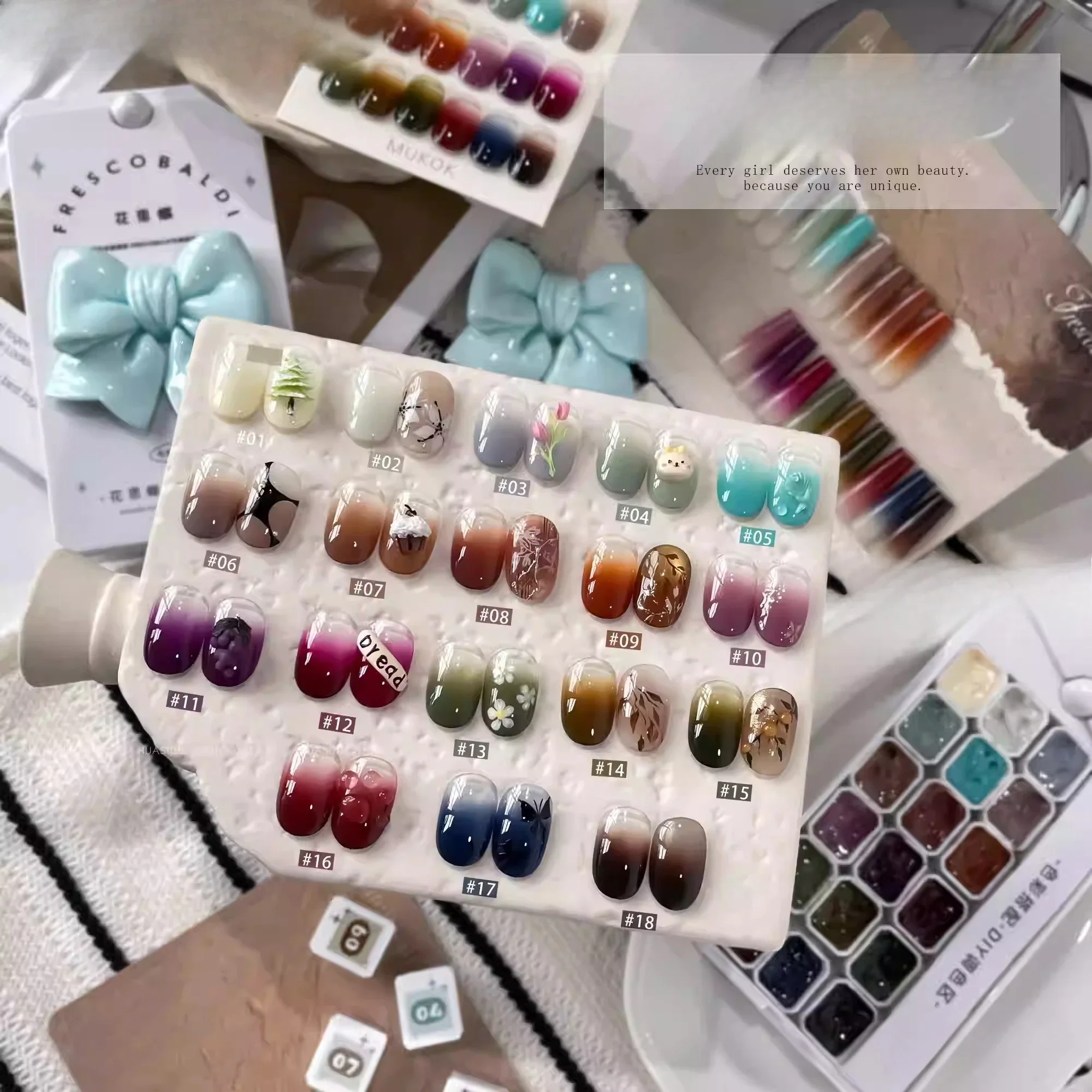 18 Kleuren Pat Schilderen Gel Nagel 4 In 1 Semi Permanente Losweken UV LED Nagels Gel Vernissen Gebruikt voor Gradiënt Stempelen Patroon