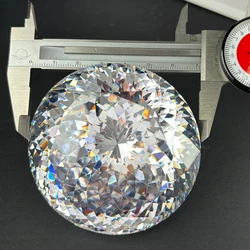45~100mm Large Size 132 Facted White Cubic Zircon Stone BIG Stone For Gift