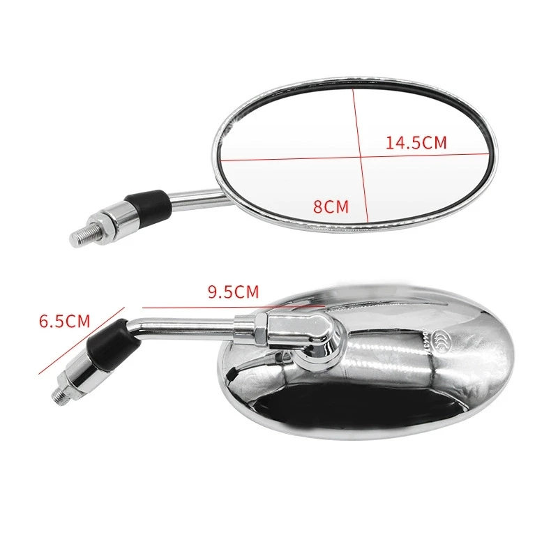 Motorcycle Universal Rearview Mirror Electric Motorcycles Retro Side Mirrors Reverse Reflector Modified For CF moto 450mt
