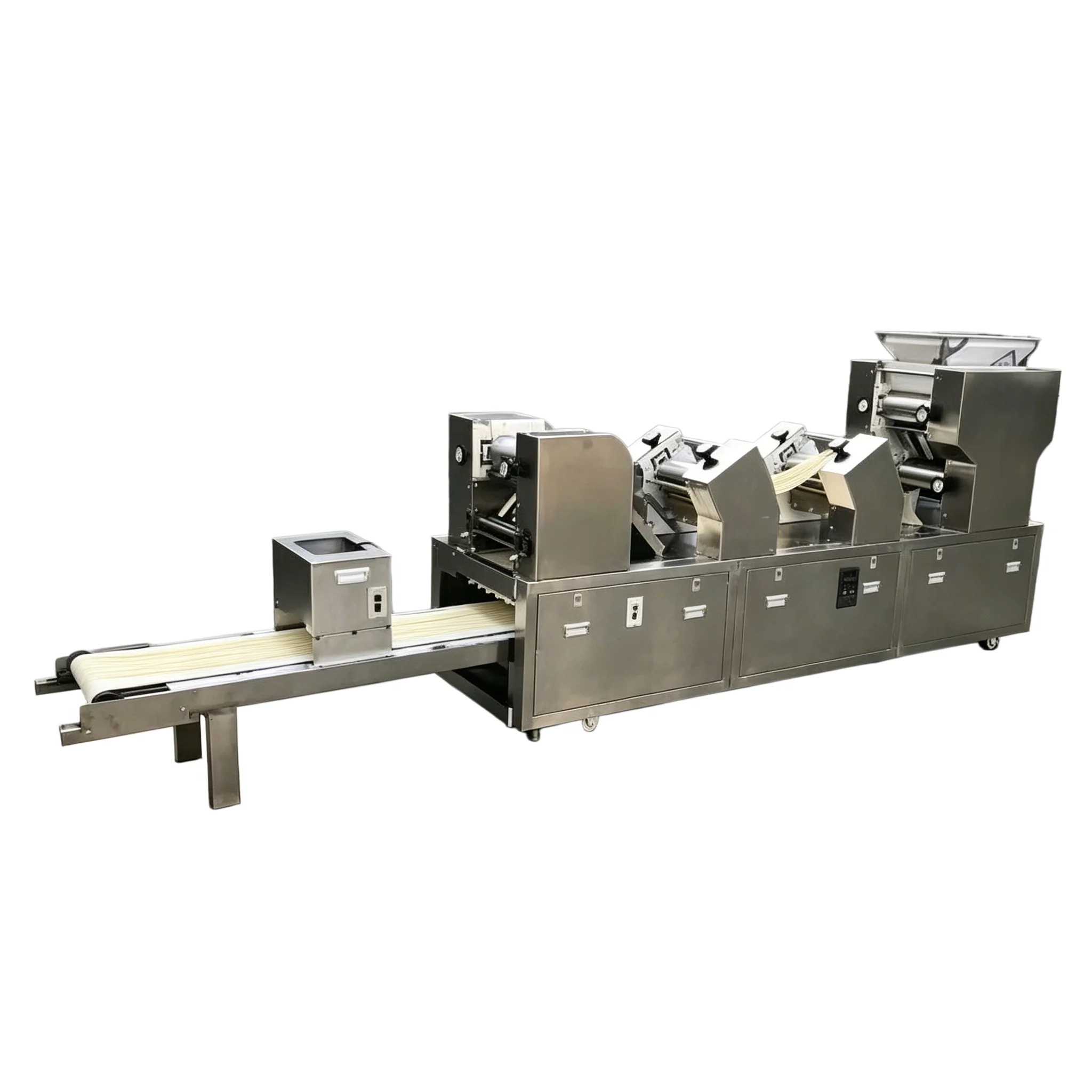 

Waterproof Industrial Noodle Machine with Polished Stainless Steel Cover Motor-Driven 350kg/h Capacity 3000W Power