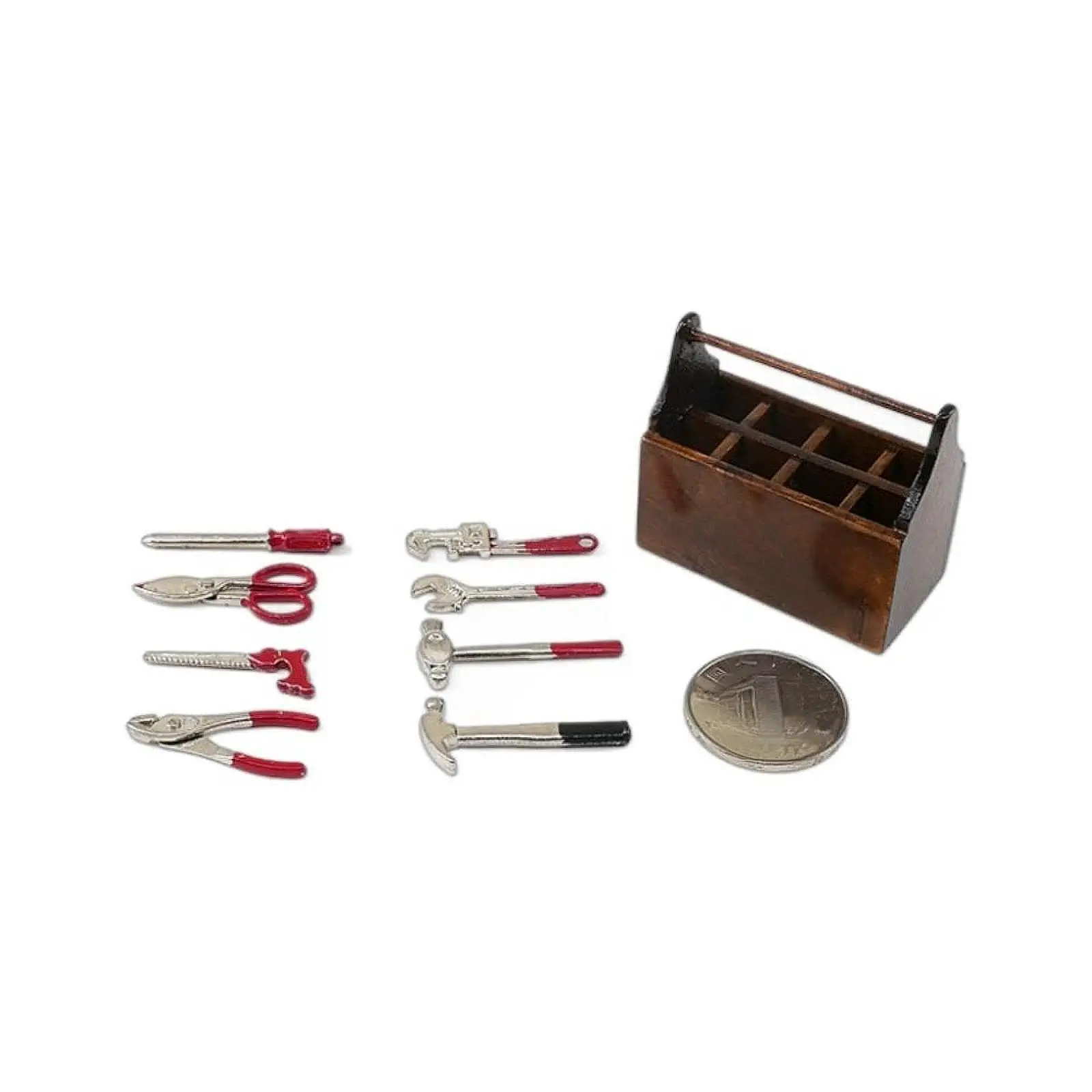 1/12 Dollhouse Repair Tools Box Dollhouse Accessories Simulated Pretend Toys