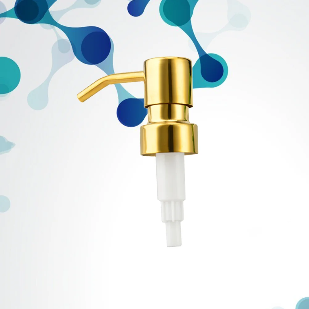 

Electroplated Golden Pump Heads Replacement Bottle Caps for Lotion Cream Emulsion Home Kitchen Bathroom Use