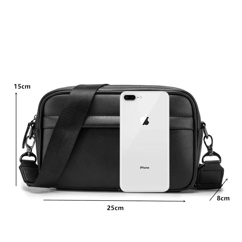 Business Messenger Bag for Men Women Classic Shoulder Bag Male Cell Phone Fashion Travel Crossbody Bag Design Handbag Purse