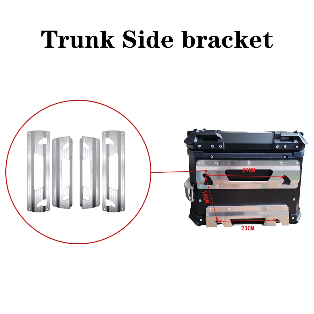 

4PC side box groove Stainless steel movable quick detachable side box groove for motorcycle aluminum alloy side box installatio