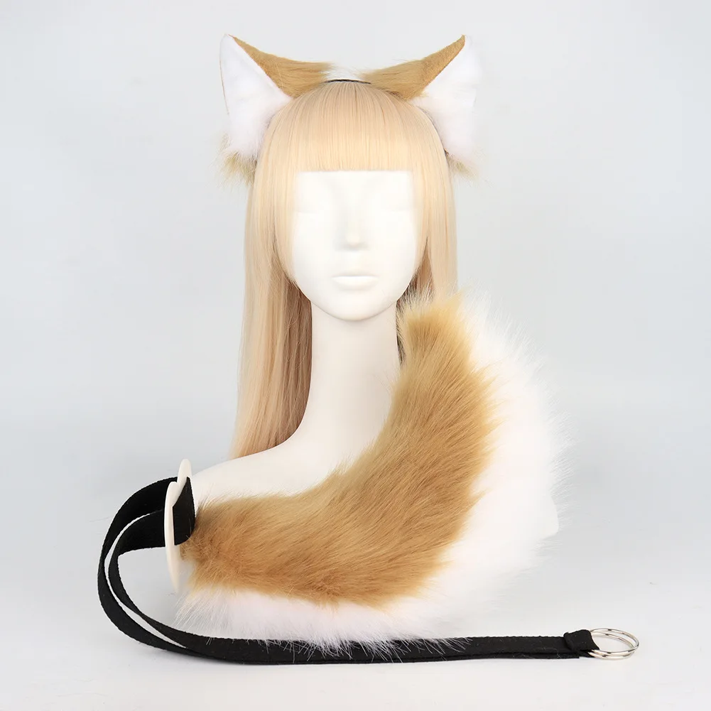 FOR COSPLAYING Shiba Inu Beast Ear Headband Cute Plush Beast Tail Dog Ear Dog Tail Fox Tail