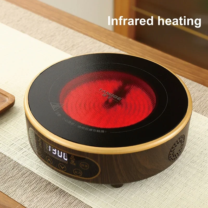 Electric Ceramic Stove, Mini Household Glass Tea Brewer, Iron Pot for Boiling Water and Brewing Tea, Light Wave Stove view 4