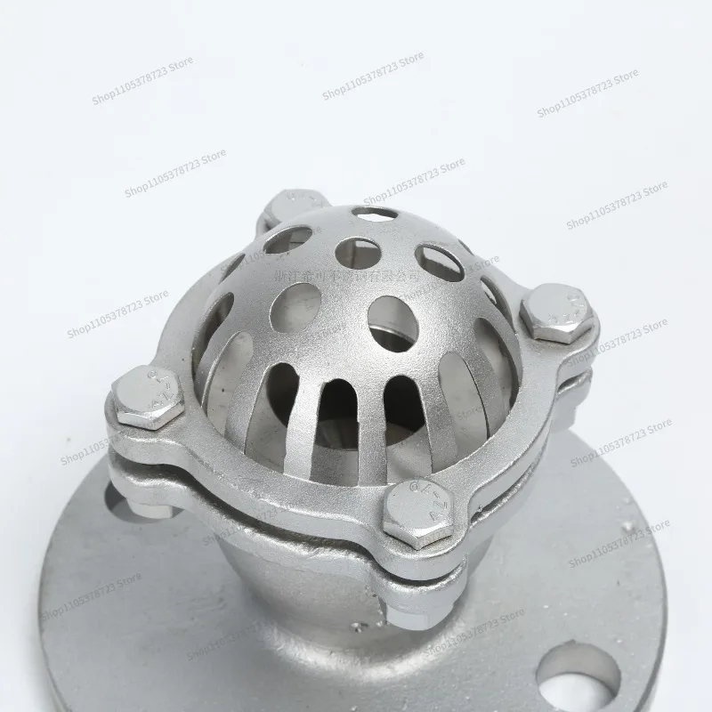 For  304Stainless Steel Flange Bottom Valve H42W Water  Suction Valve Dn5080100 Water  Self-priming  Corrosion Resistance