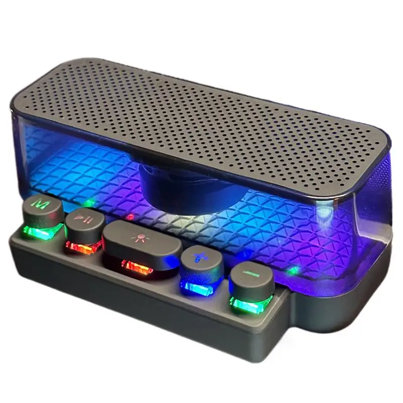 Wireless Speaker Keyboard Desktop Speaker Desk Home Decoration Portable Keyboard Bass Music Player For Game Theater Travel