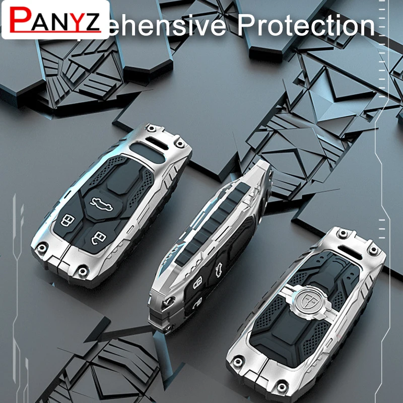 For Audi A3 A4 B9 A6 A7 4K A8 E-tron Q5 Q8 C8 D5 SQ8 Key Protection Bag Accessories Car Remote Key Case Cover Shell Fob